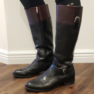 Ariat Ladies York Black/Cordovan tall boot